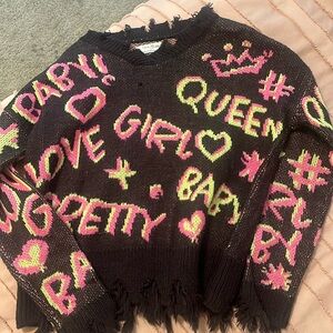 Super cute and fun girls light sweater